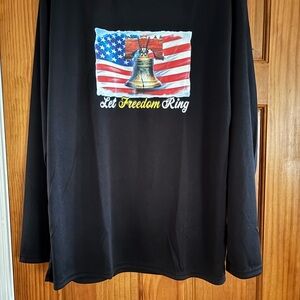 Liberty Bell Black Long Sleeve Shirt